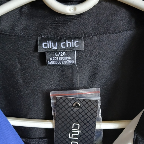 CITY CHIC Dress Size Large Colorblock Button Front NWT - Picture 5 of 12